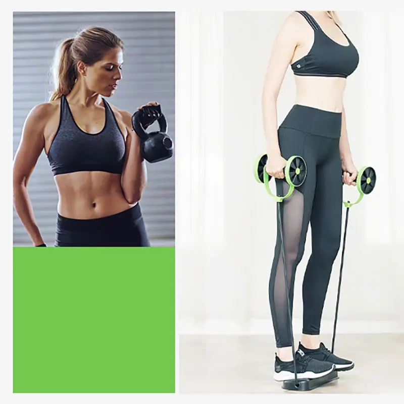 Ab Roller with Resistance Band