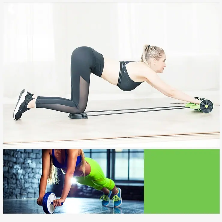 Ab Roller with Resistance Band