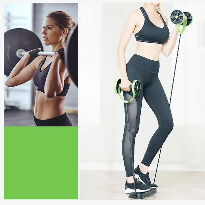 Ab Roller with Resistance Band