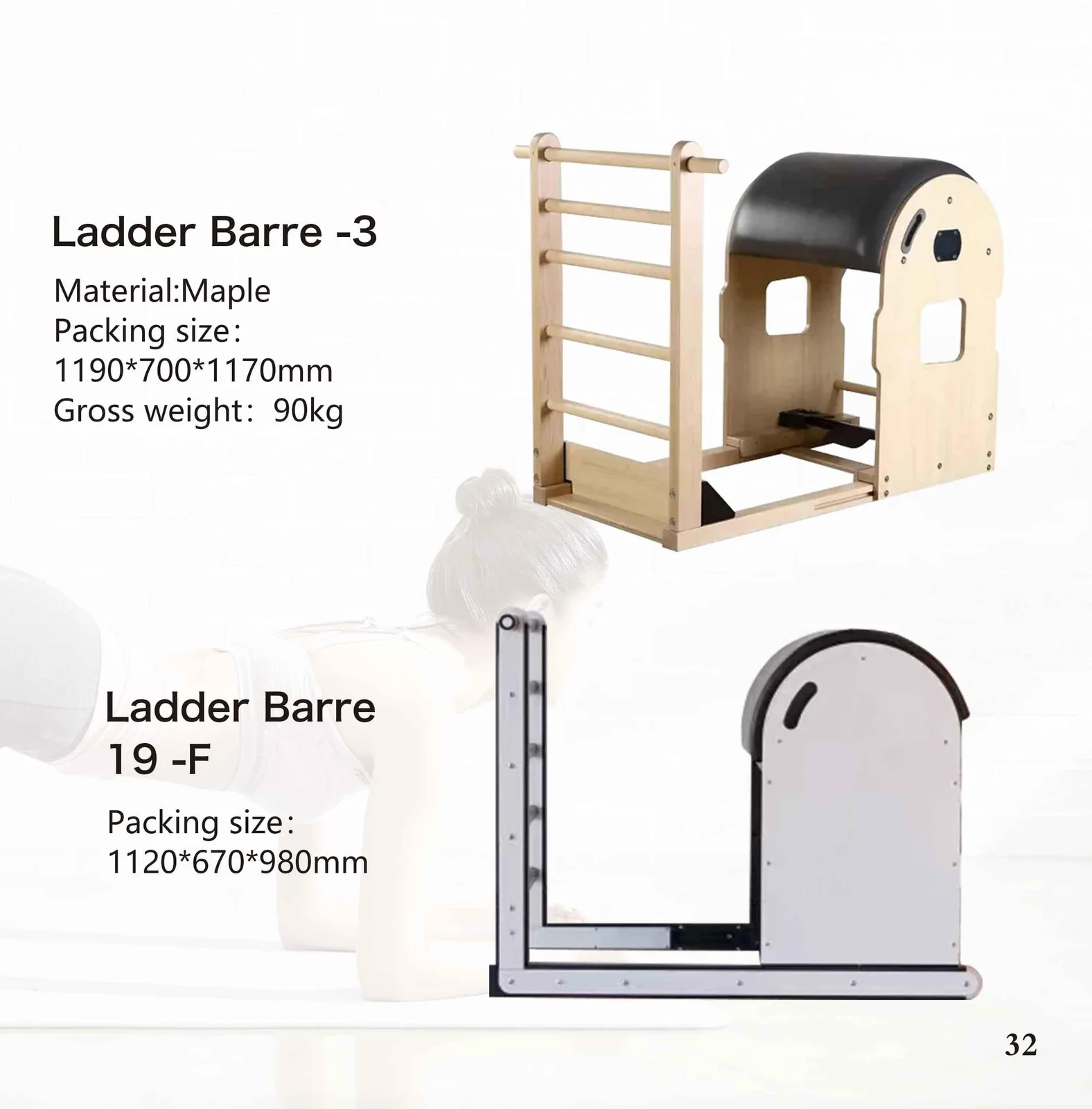 2026 catalogue page 32 — Ladder Barre 1-A and Ladder Barre 19-F