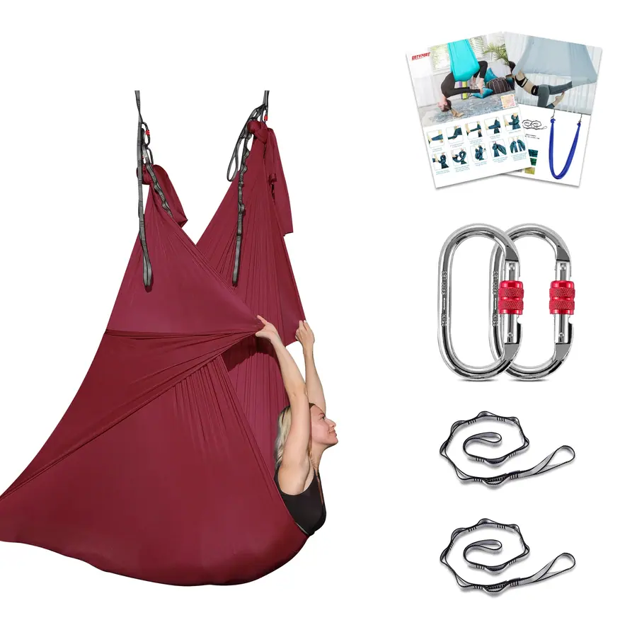 Einfarbig Aerial-Yoga-Tücher
