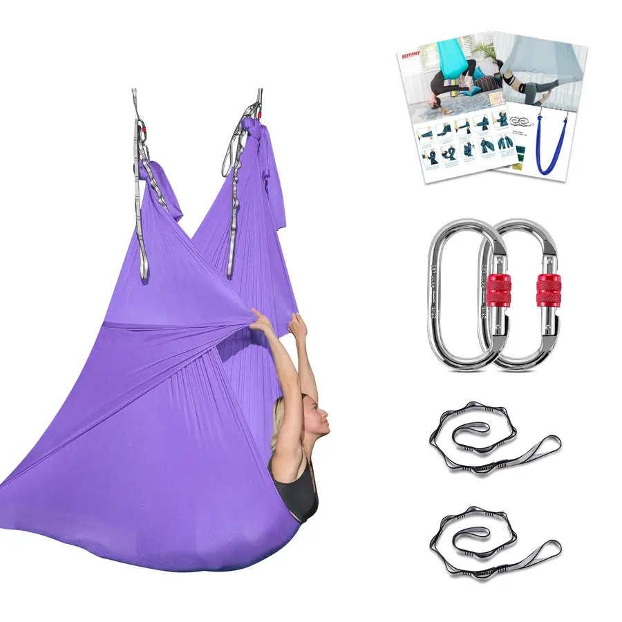 Einfarbig Aerial-Yoga-Tücher